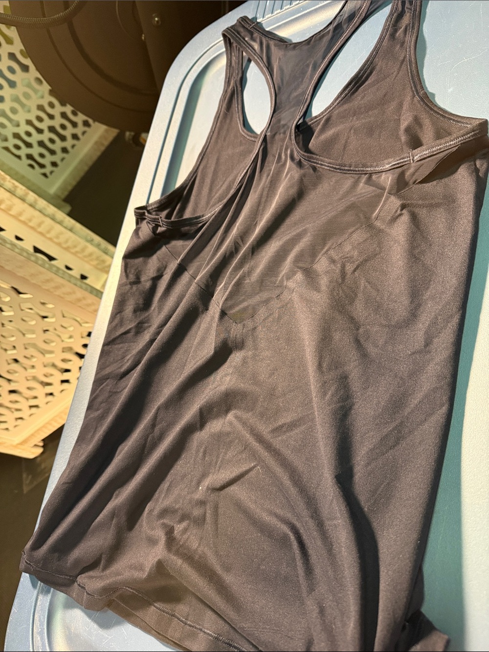 Athleta Black Racerback Athletic Tank - Picture 2 of 3